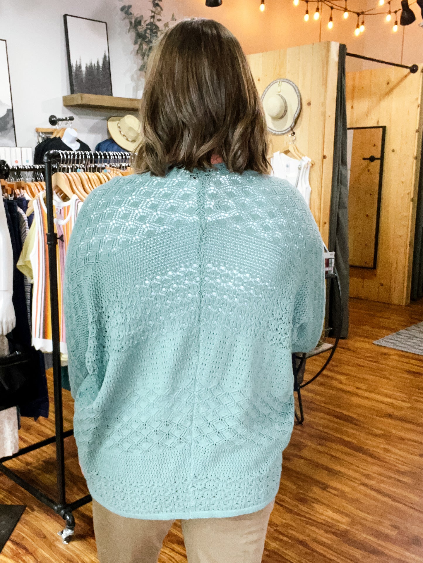 Jade Crochet Knit Cardigan