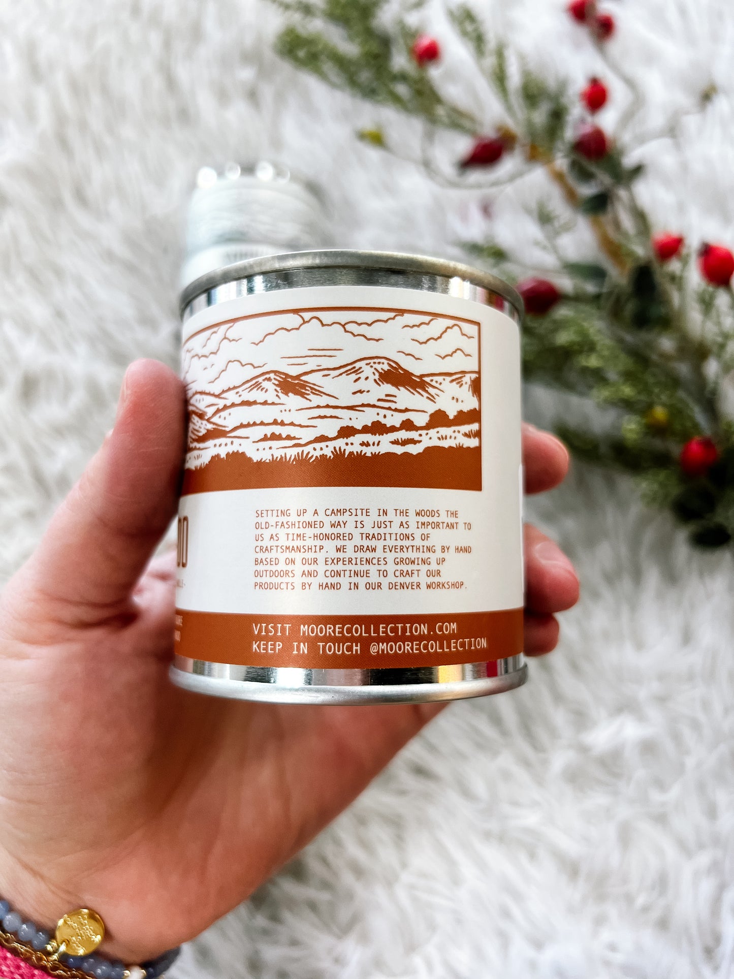 Half Pint Sized Tin Candle