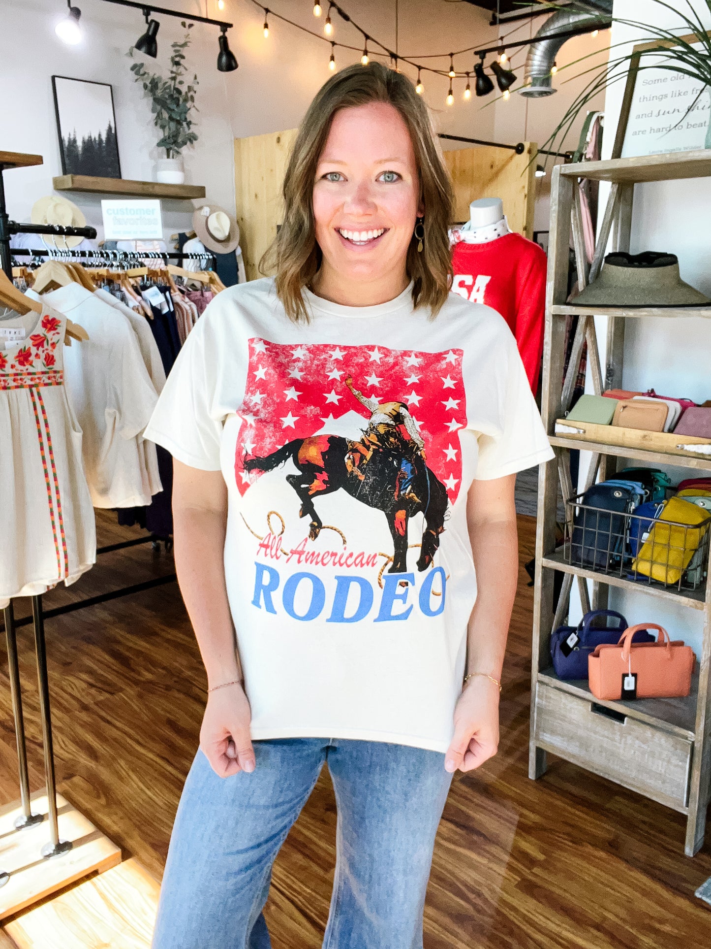 Cream All-American Rodeo T-Shirt
