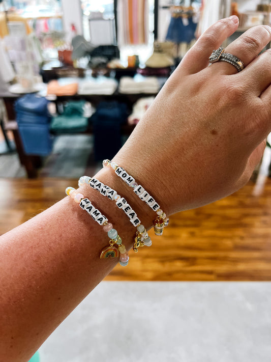 Little Words Project Charm Bracelets - Mom