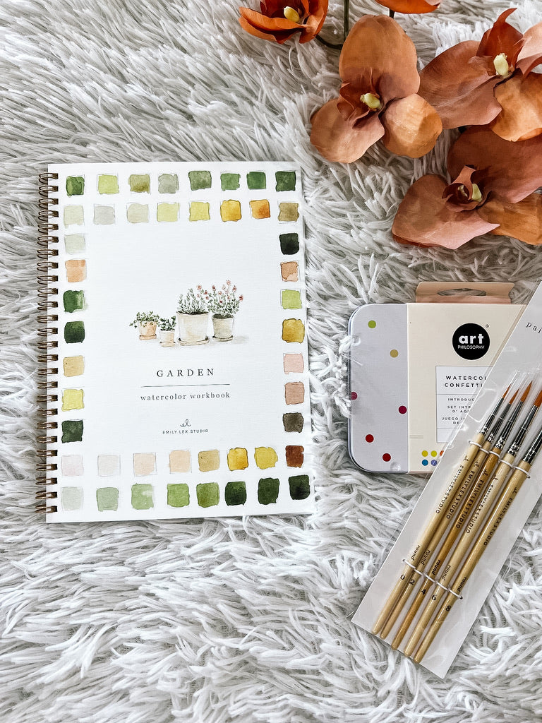 Garden Watercolor Book