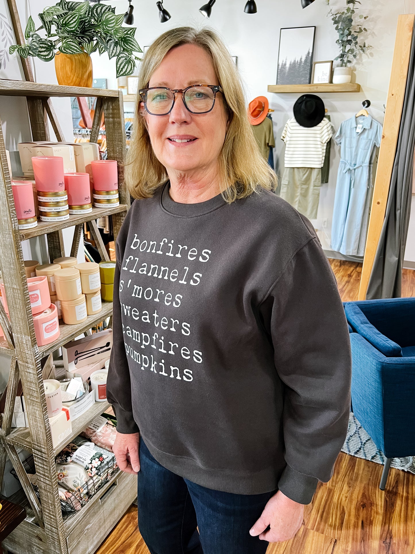 Dark Gray Bonfire Sweatshirt