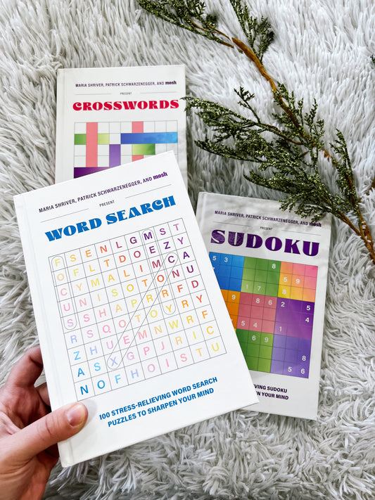 Stress-Relieving Hardcover Puzzle Books