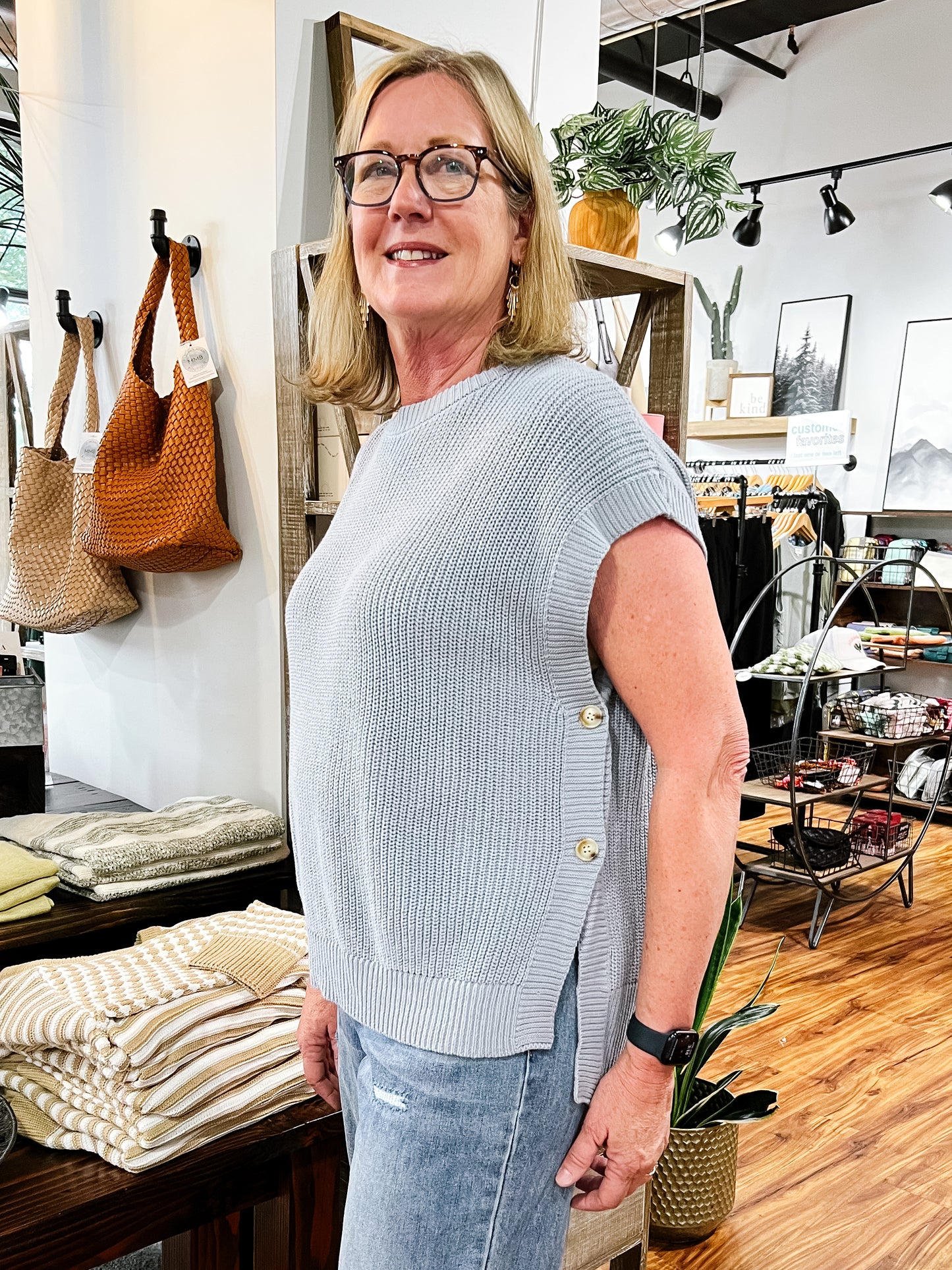 Powder Blue Sweater Vest