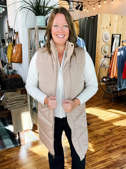 Tan Long Vest