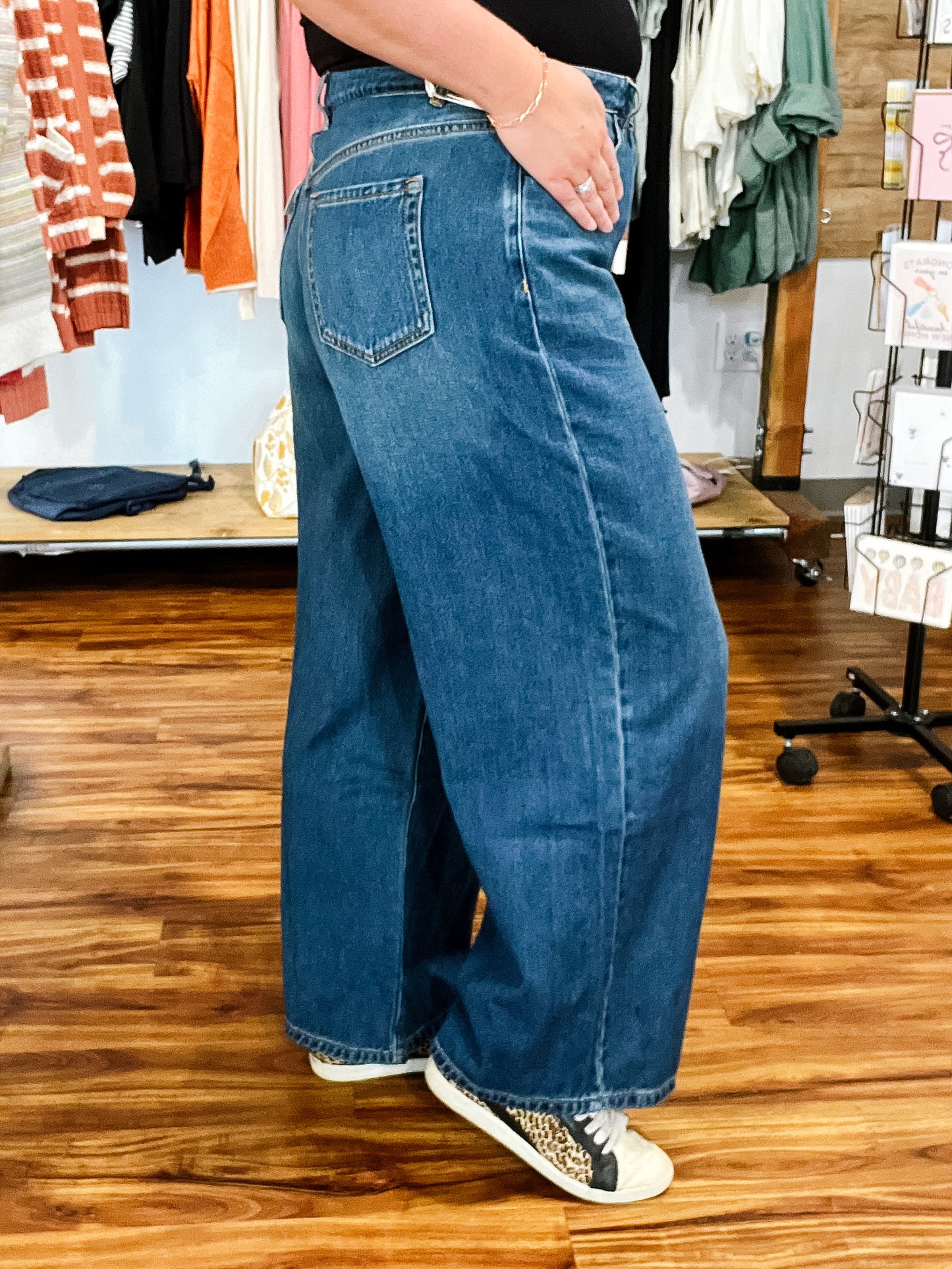 Brooke Girlfriend Wide Leg Blue Away Jean