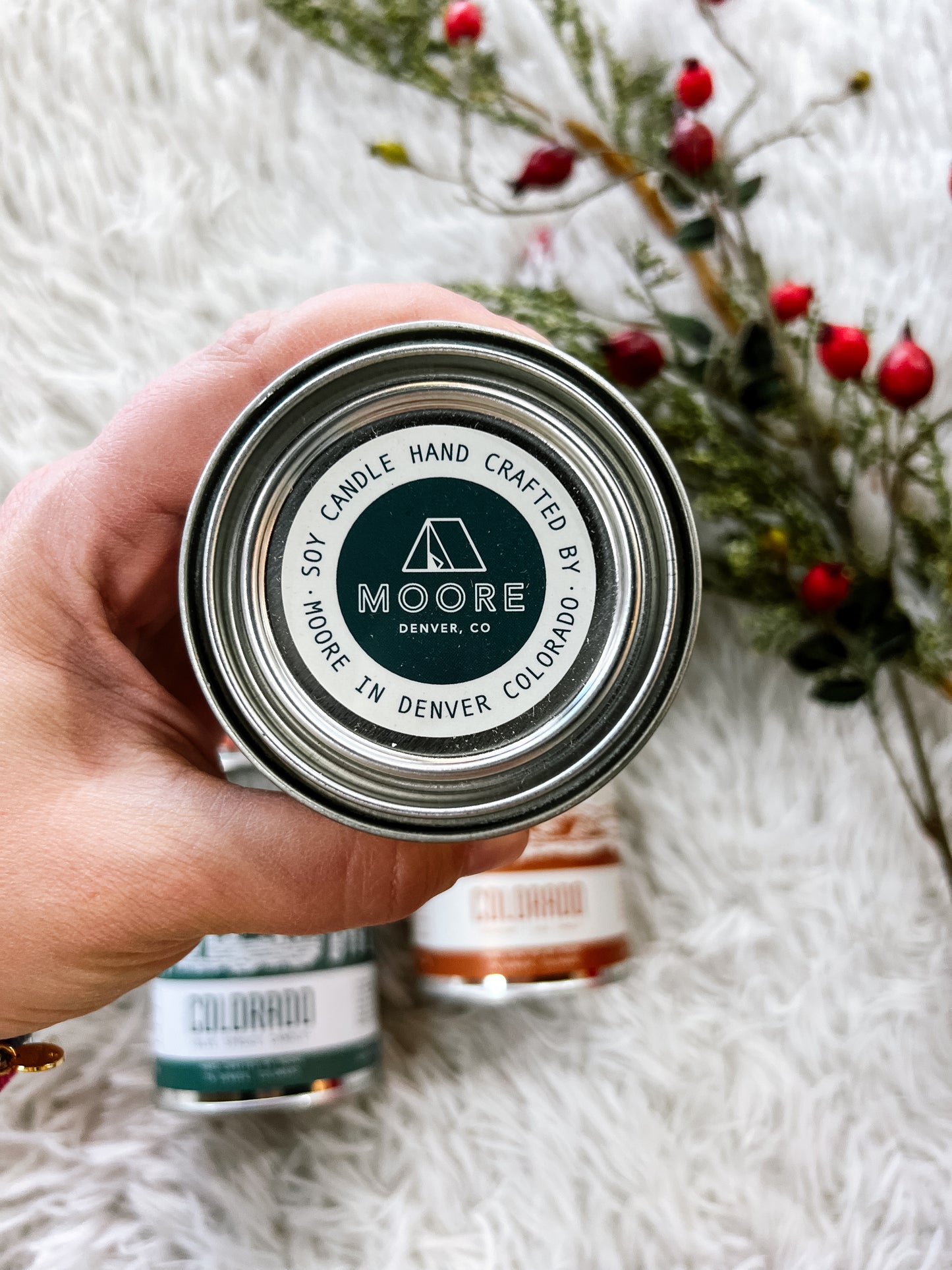 Half Pint Sized Tin Candle