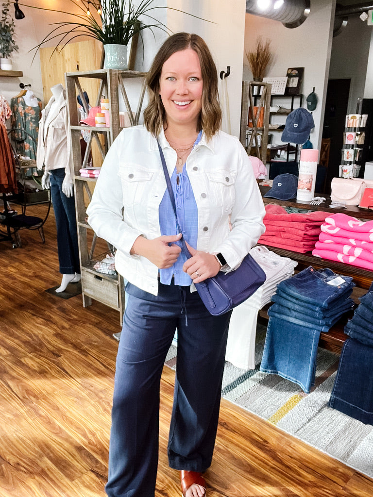 Navy Pull On Pant
