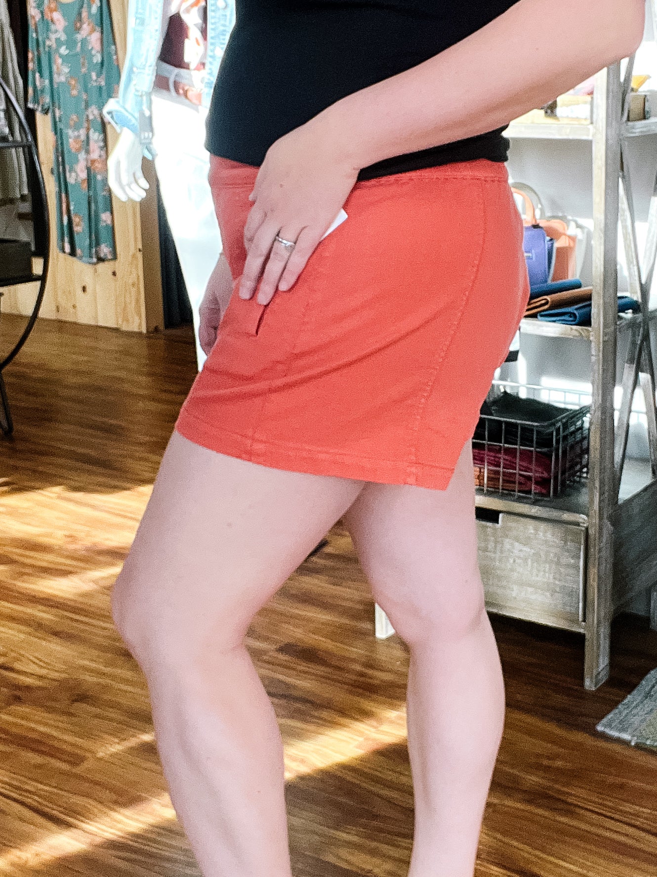 Burnt Orange Trouser Short