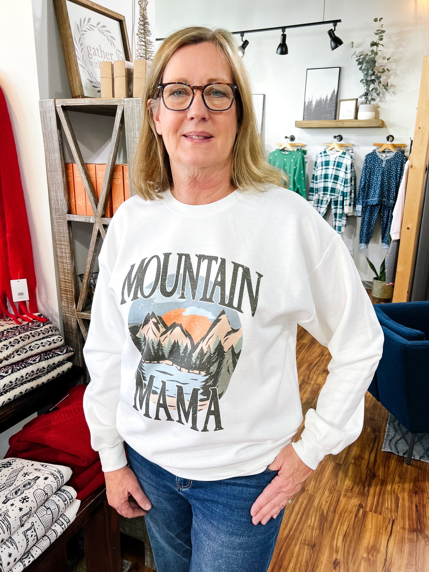 White Mountain Mama Crewneck Sweatshirt