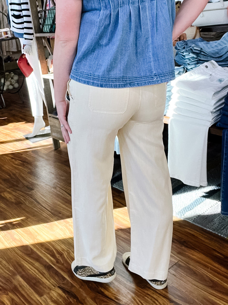 Butter Yellow Pull-On Pants