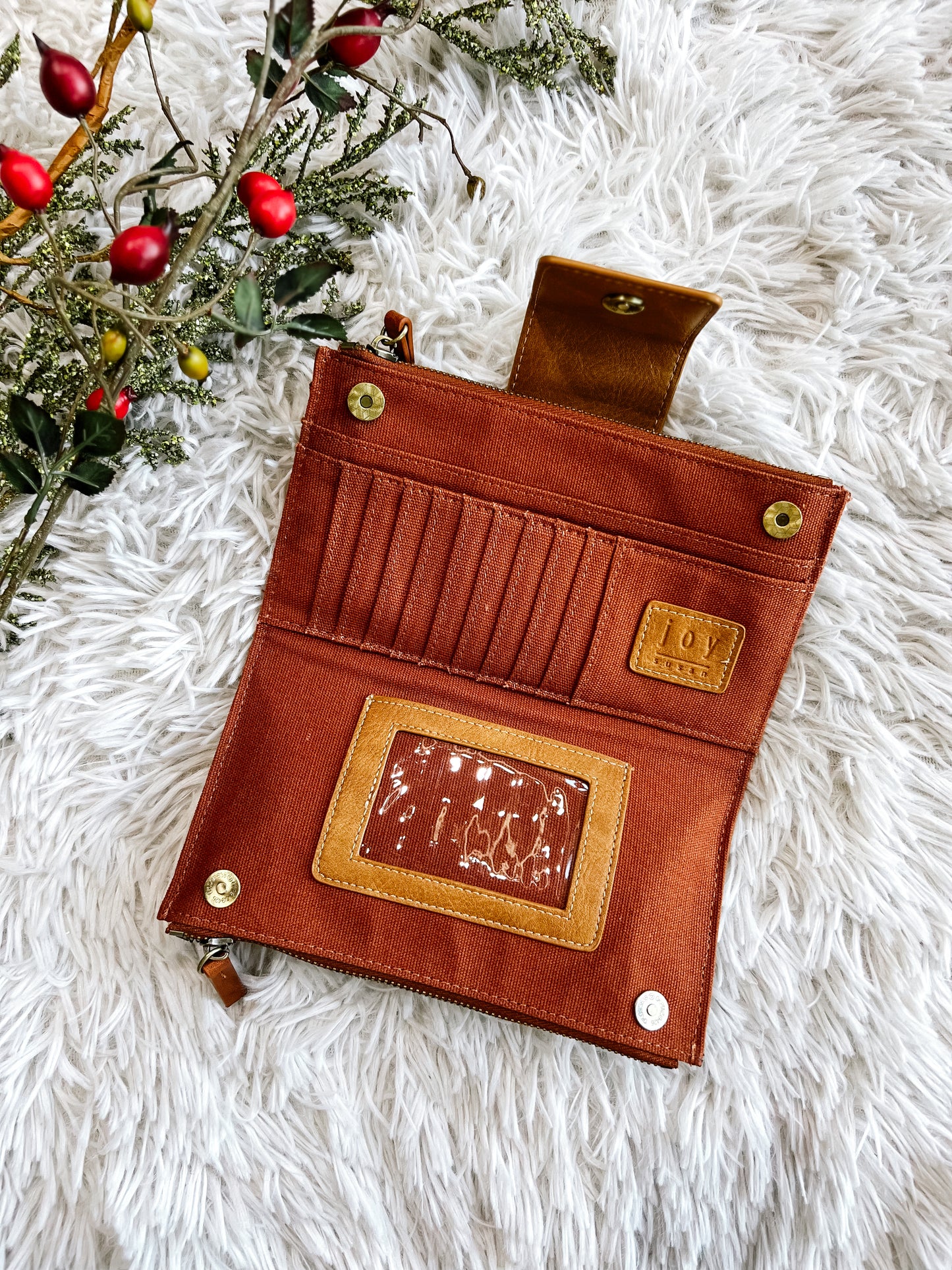 Color Block Wallet Crossbody Purse