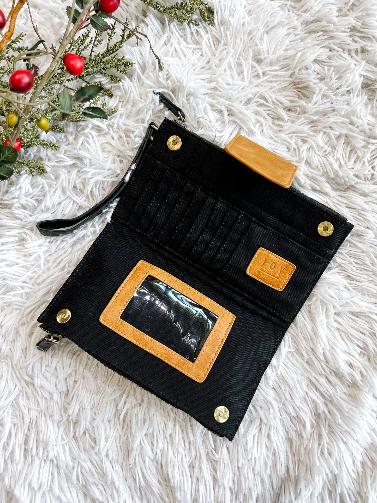 Color Block Wallet Crossbody Purse