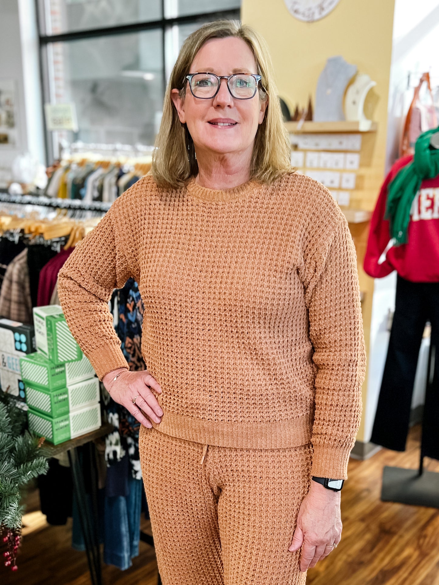 Camel Chenille Sweater