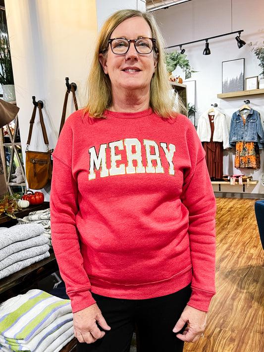 Merry Foil Sweatshirt