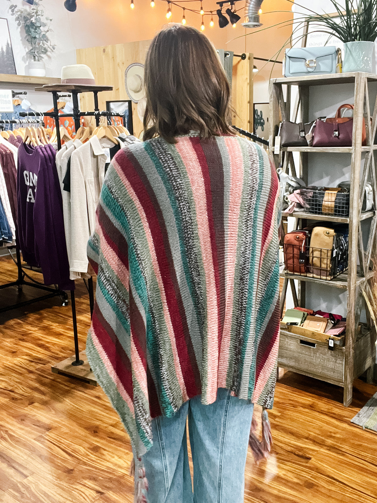 Burgundy Stripe Wrap