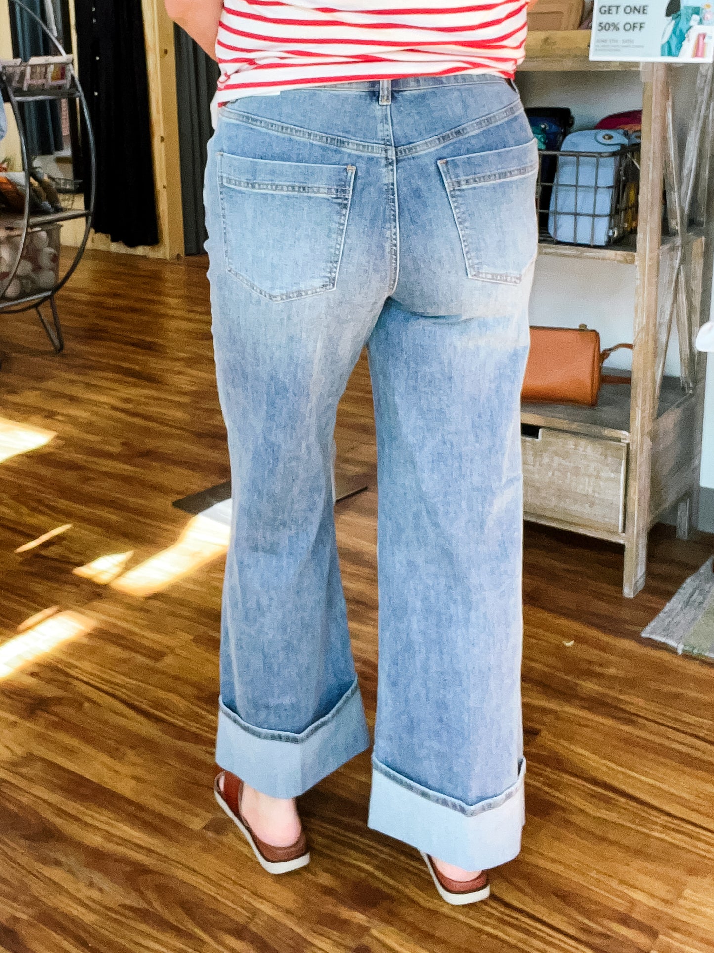 Brooke Palazzo Light Wash Jean