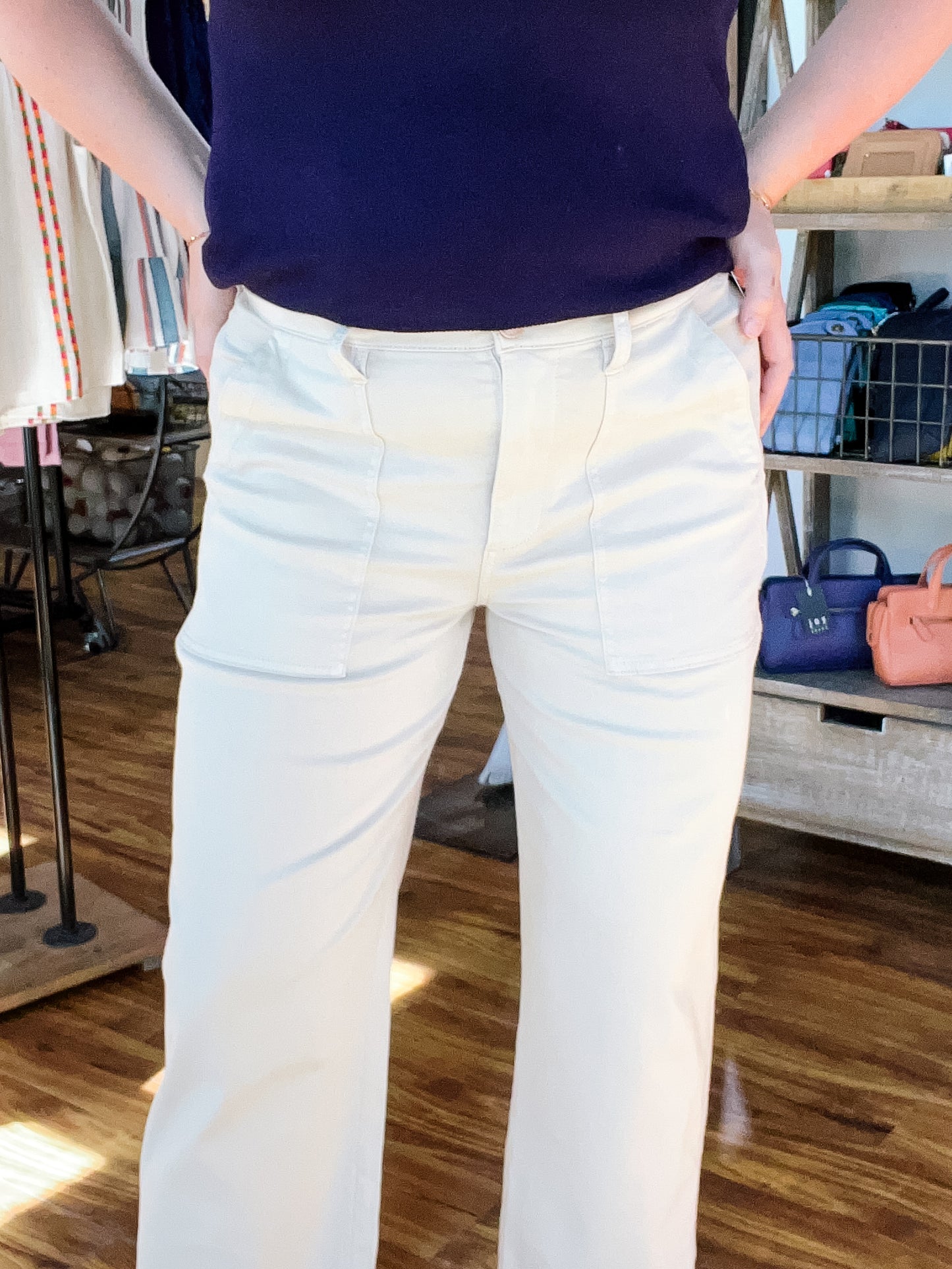 Utility Crop Patch Pocket Safari Sand Pant