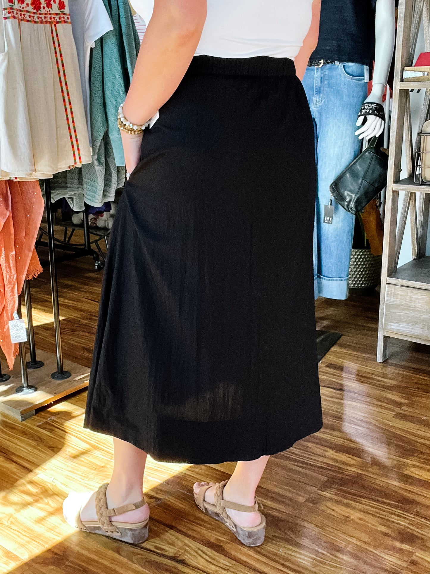 Black Midi Skirt