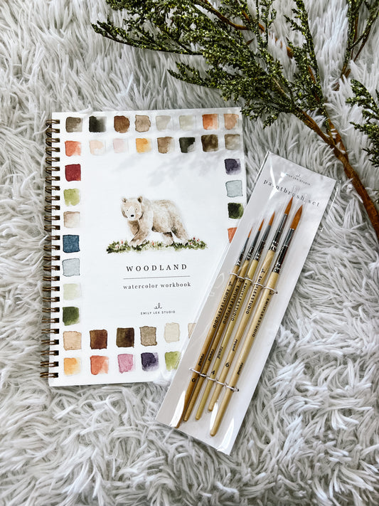 Watercolor Workbook Woodland