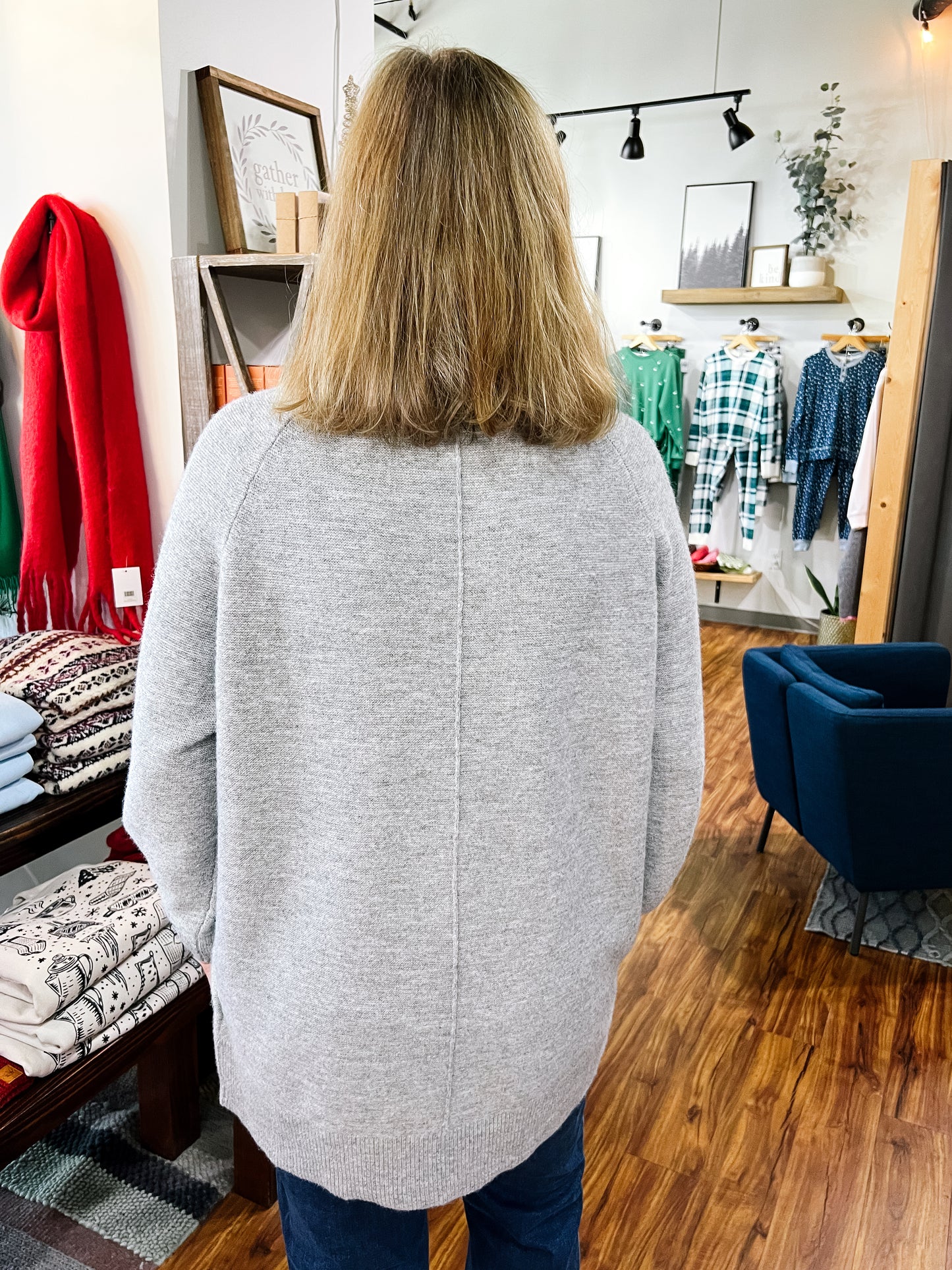 Heather Gray Tunic Sweater
