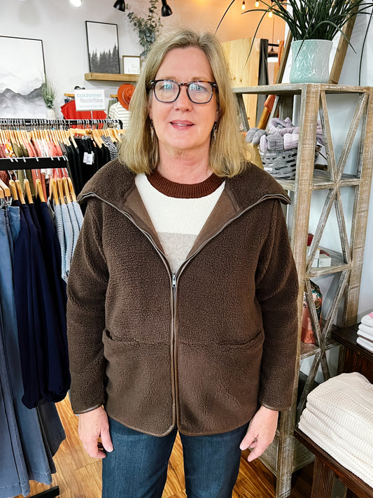 Chocolate Brown Teddy Bear Jacket
