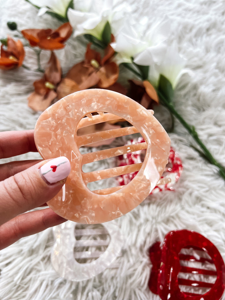 Flat Heart Hair Clip