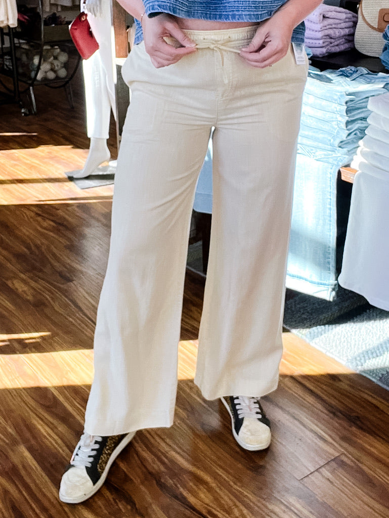 Butter Yellow Pull-On Pants