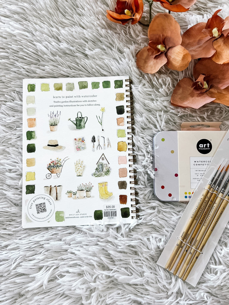 Garden Watercolor Book