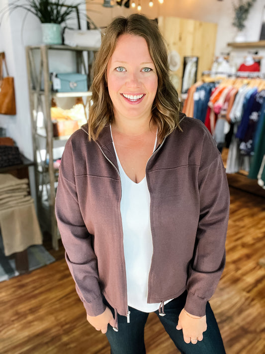 Chocolate Sweater Jacket