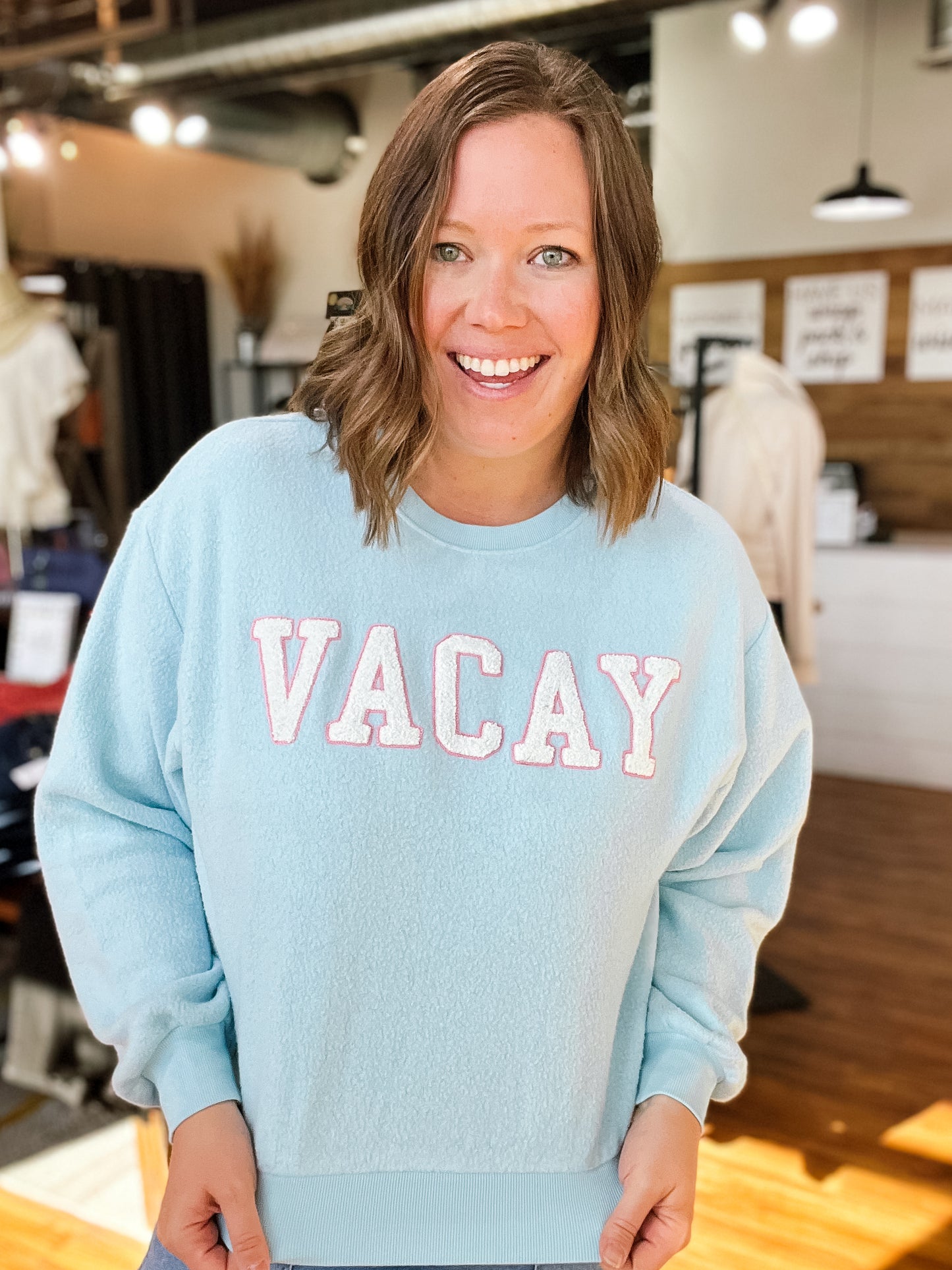 Blue Vacay Sweatshirt