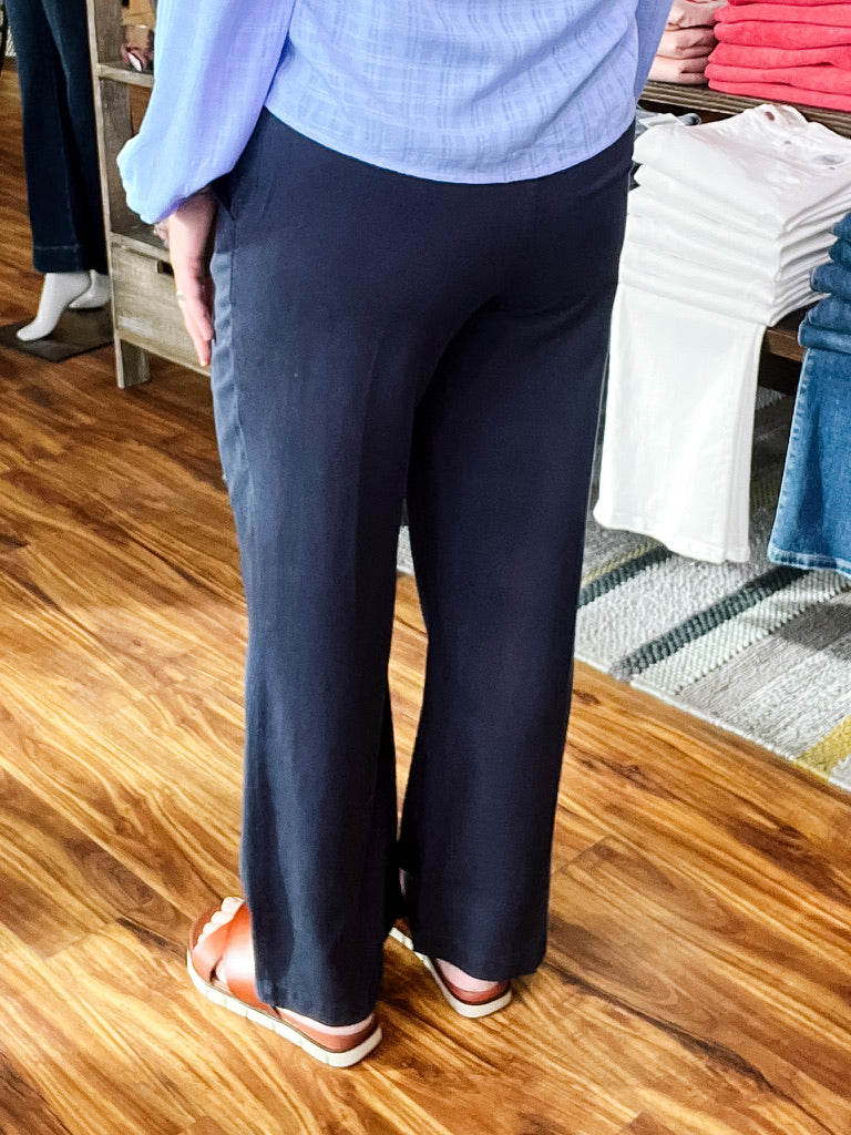 Navy Pull On Pant