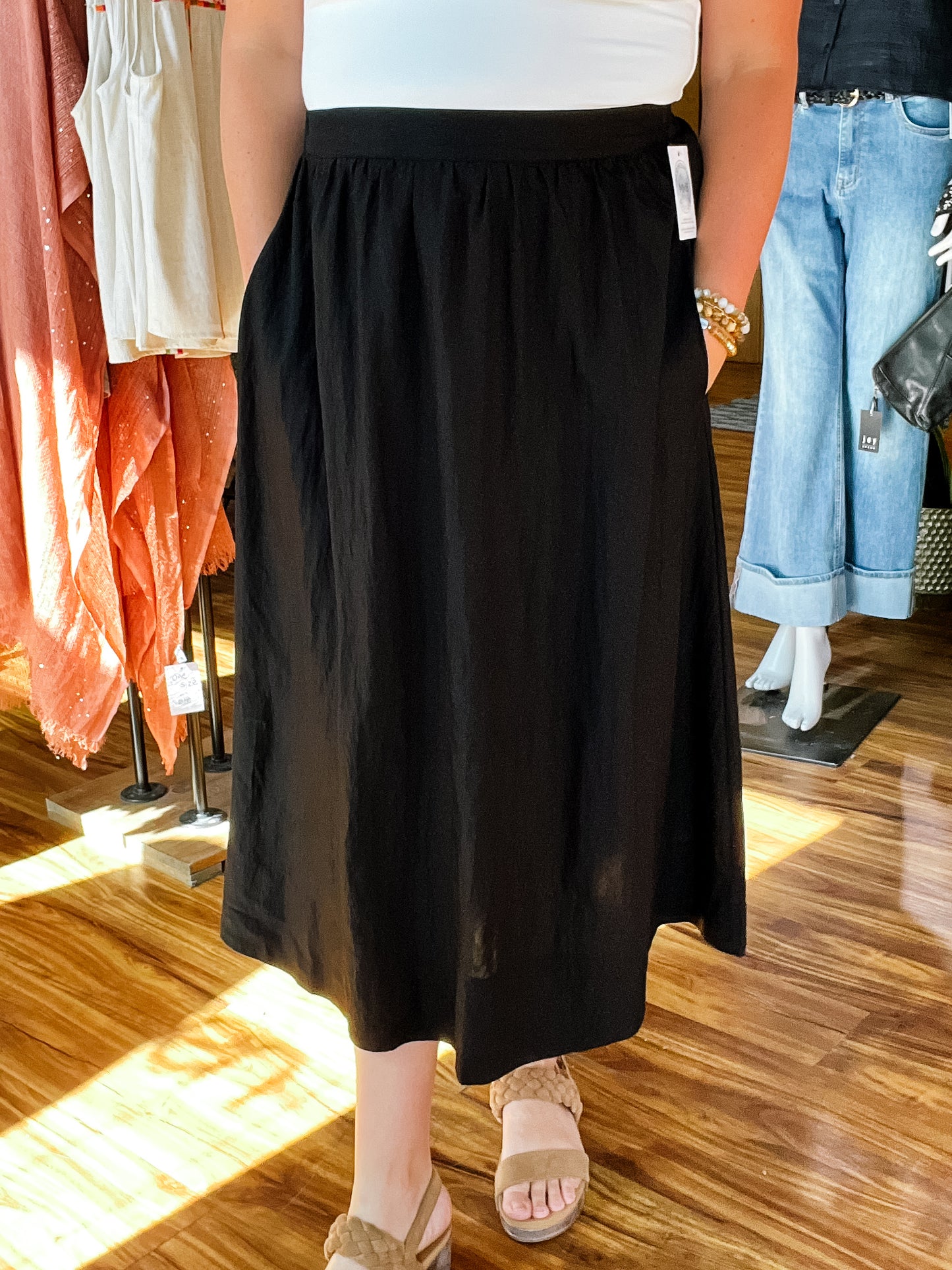 Black Midi Skirt