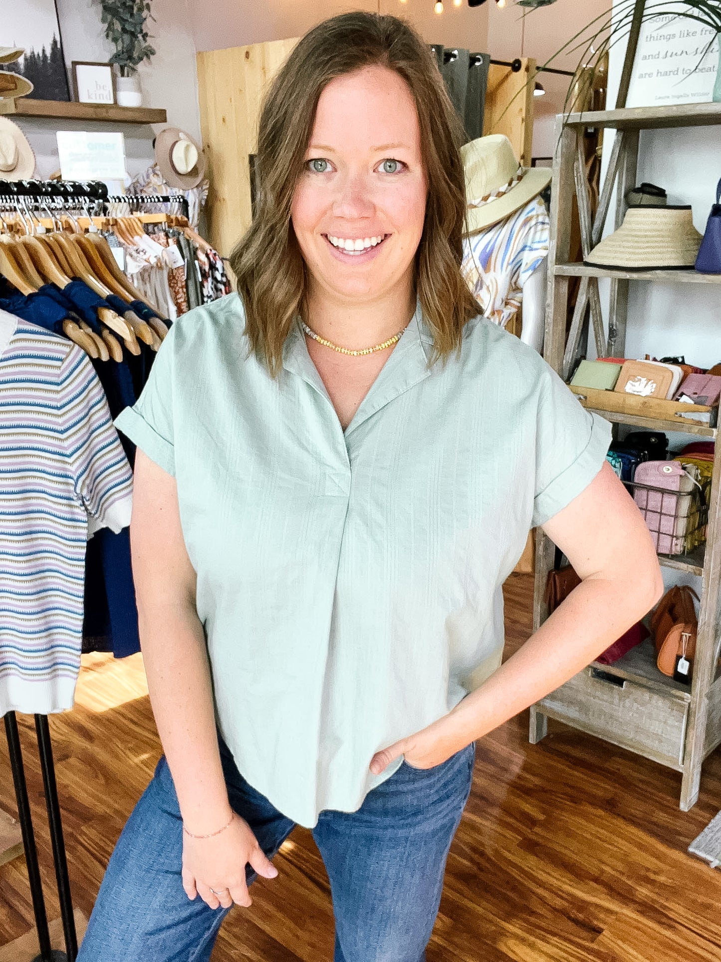 Mint Green Popover Top