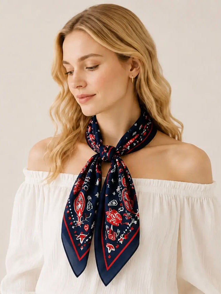 Printed Square Scarves
