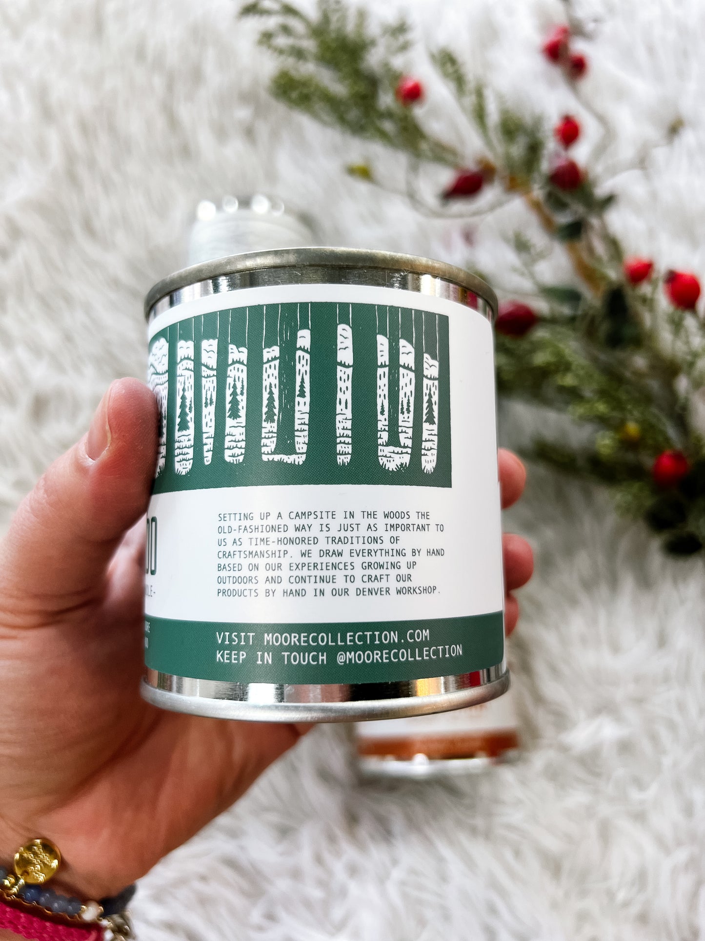 Half Pint Sized Tin Candle