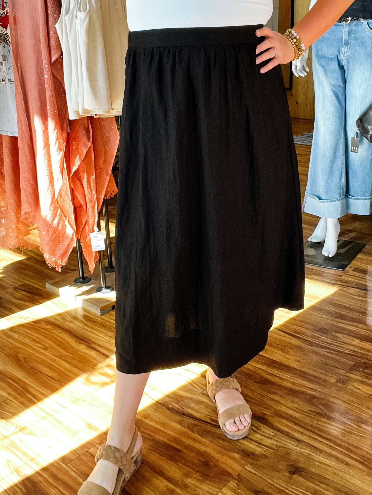 Black Midi Skirt