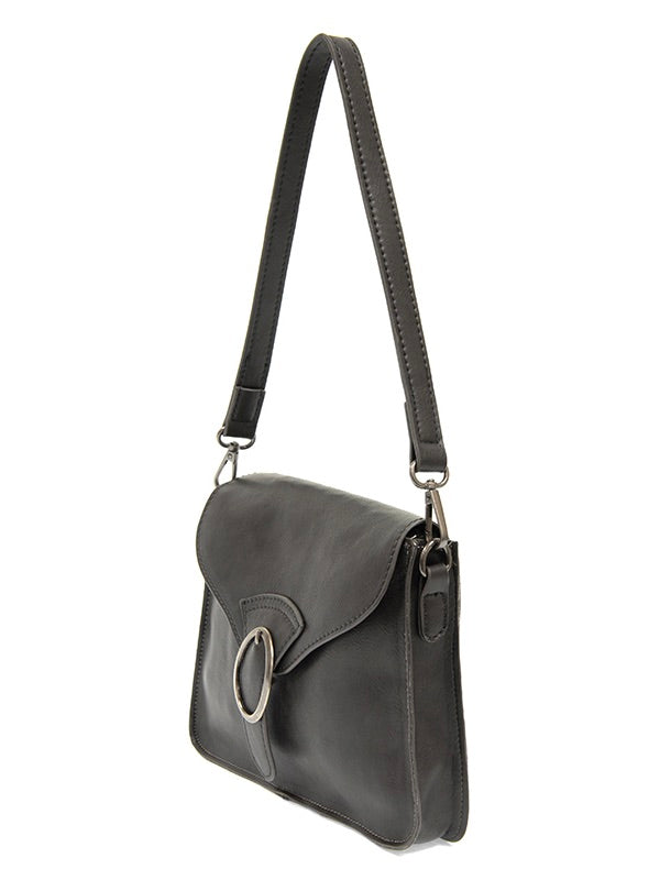 Drea Charcoal Convertible Buckle Purse
