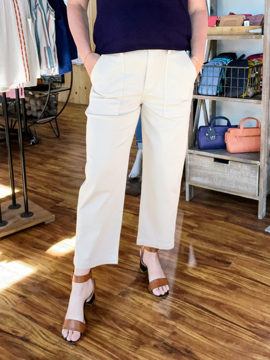 Utility Crop Patch Pocket Safari Sand Pant
