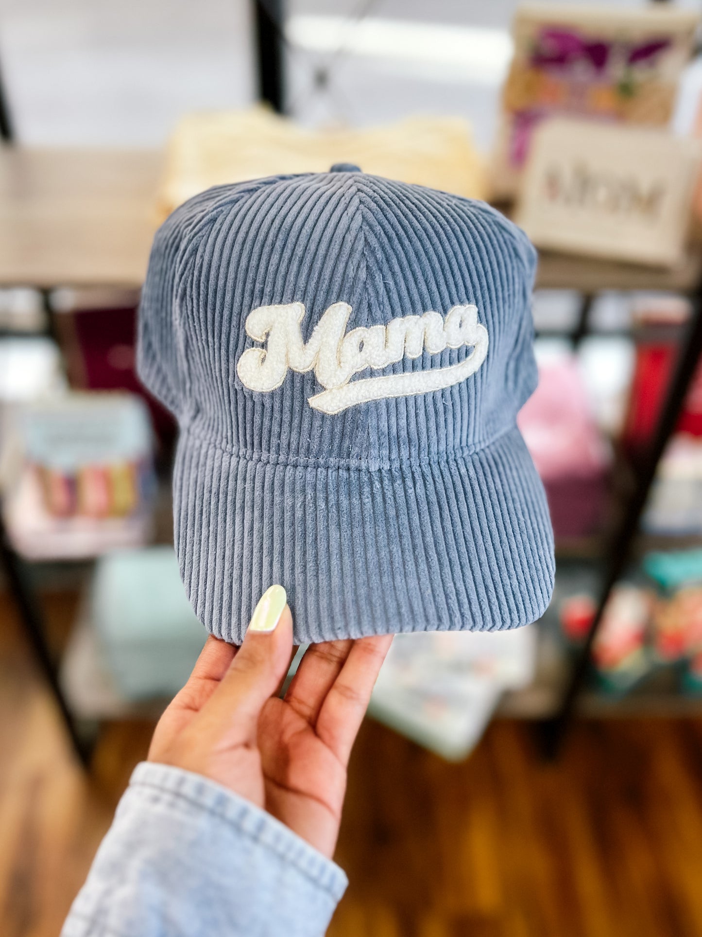Dusty Blue Mama Hat