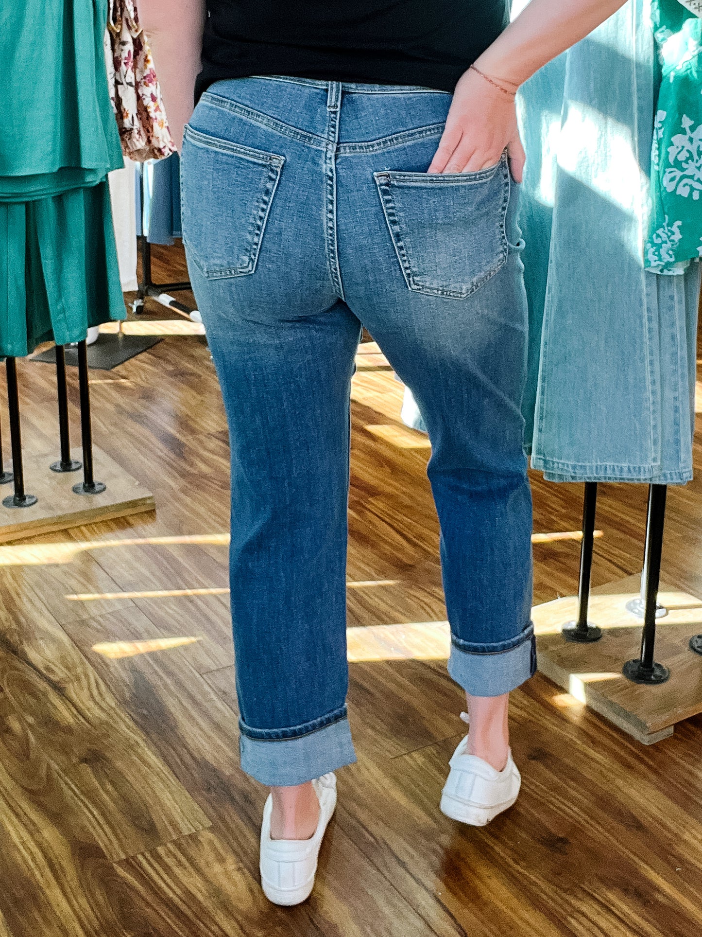 Marley Girlfriend Campus Cuff Jean