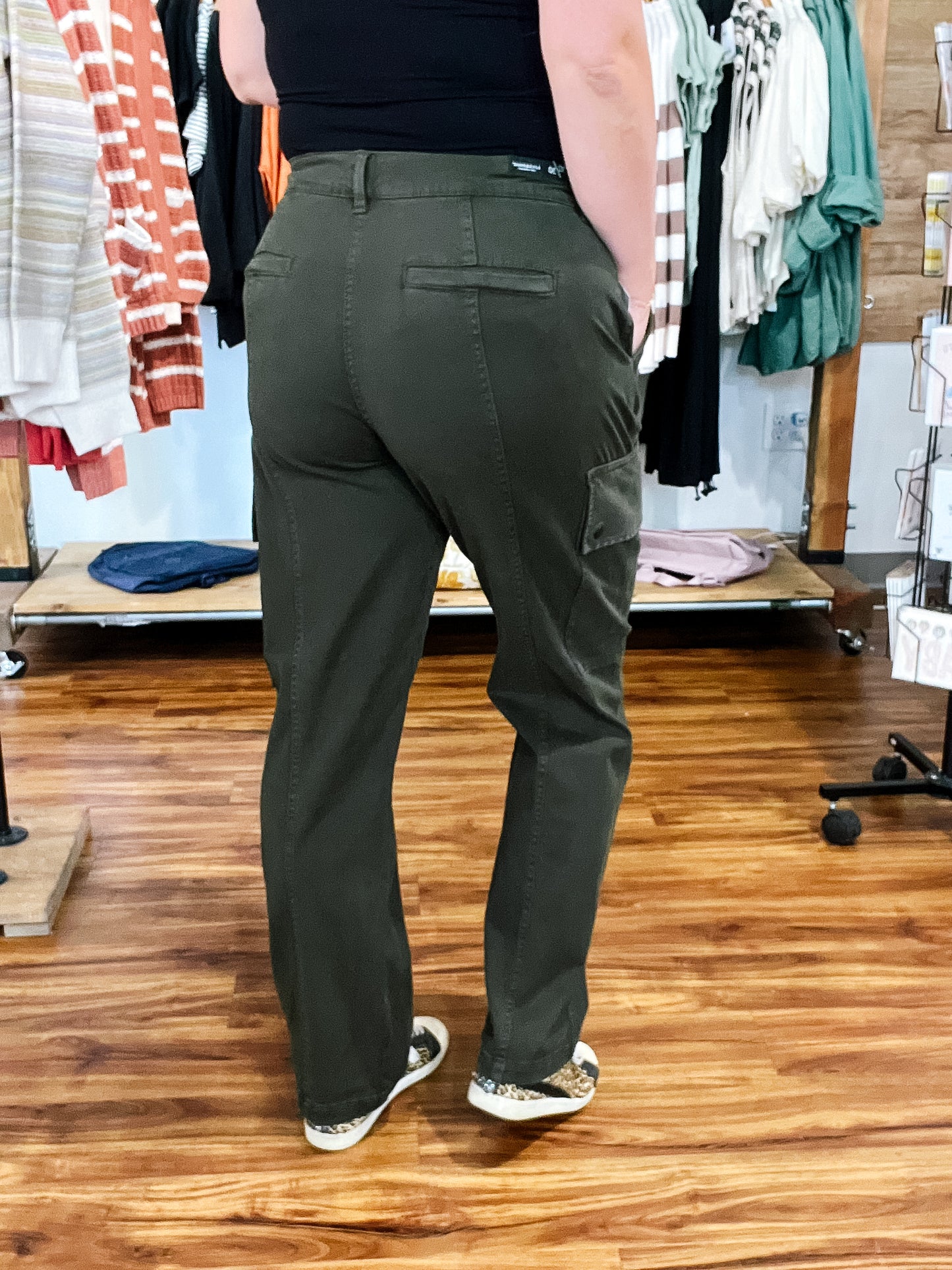 Cargo Hunter Green Straight Leg Pant
