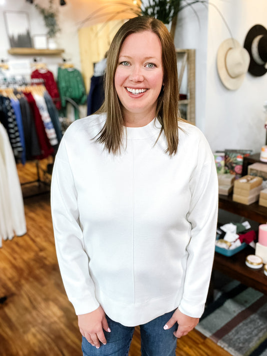 White Crewneck Sweater