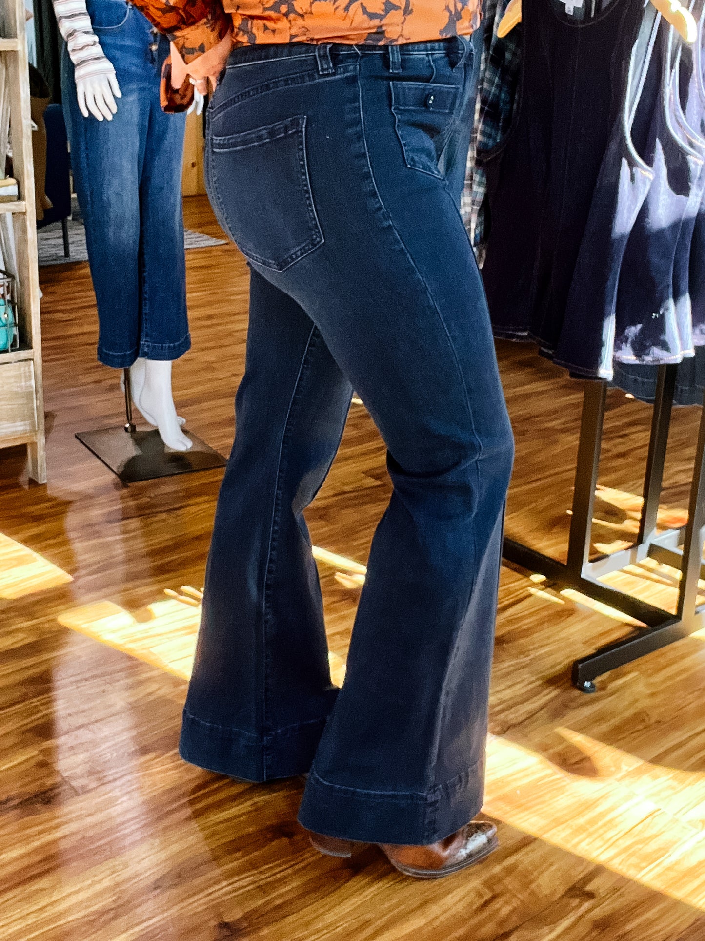 Hannah Raven Wing Hi Rise Flare Jean