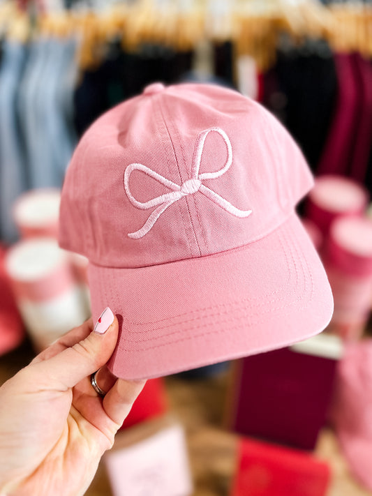 Rose Bow Baseball Cap