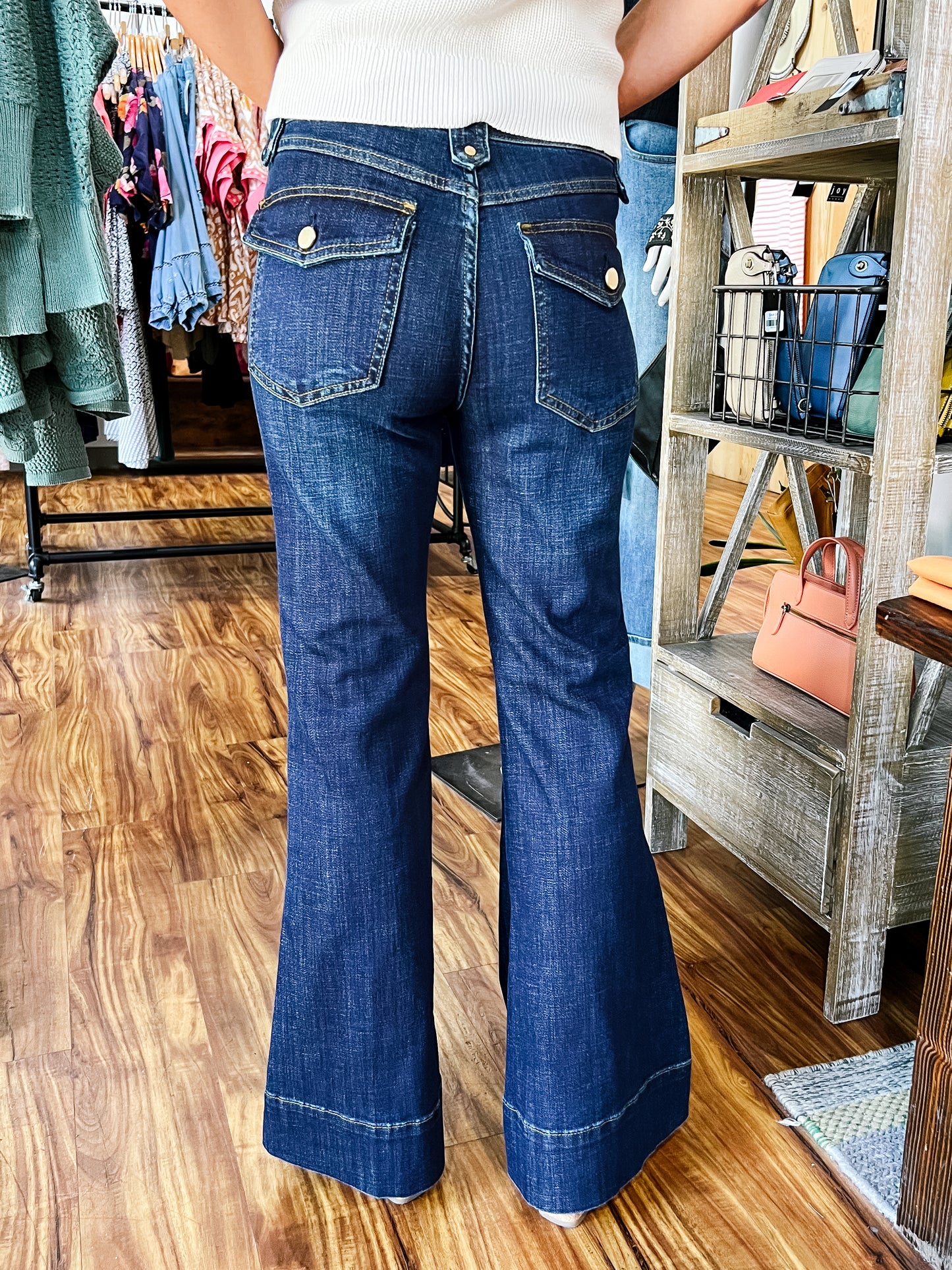 Duskwood Blue Hannah Outlaw Flare Jean