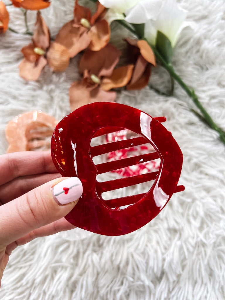 Flat Heart Hair Clip
