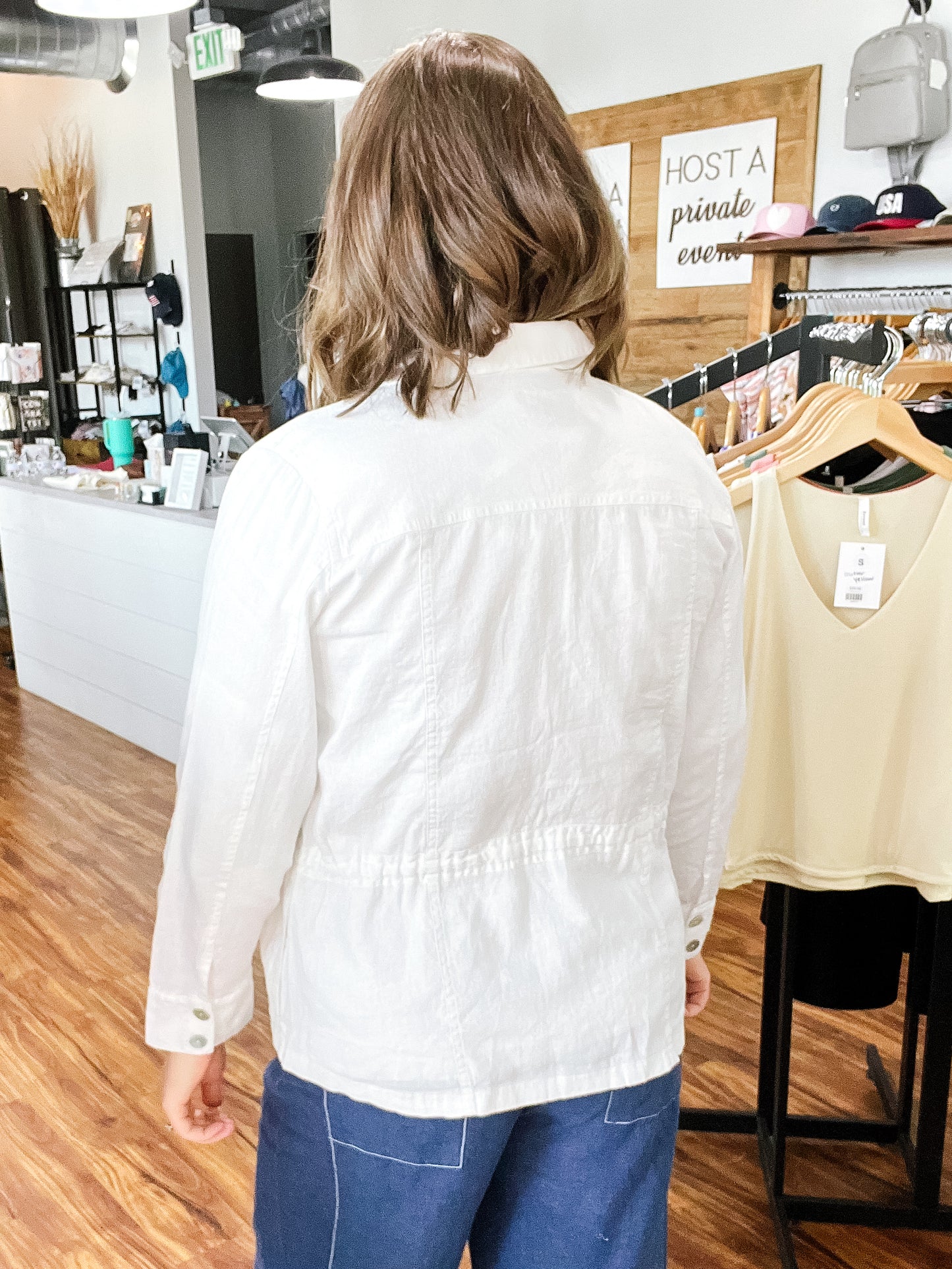 White Linen Jacket