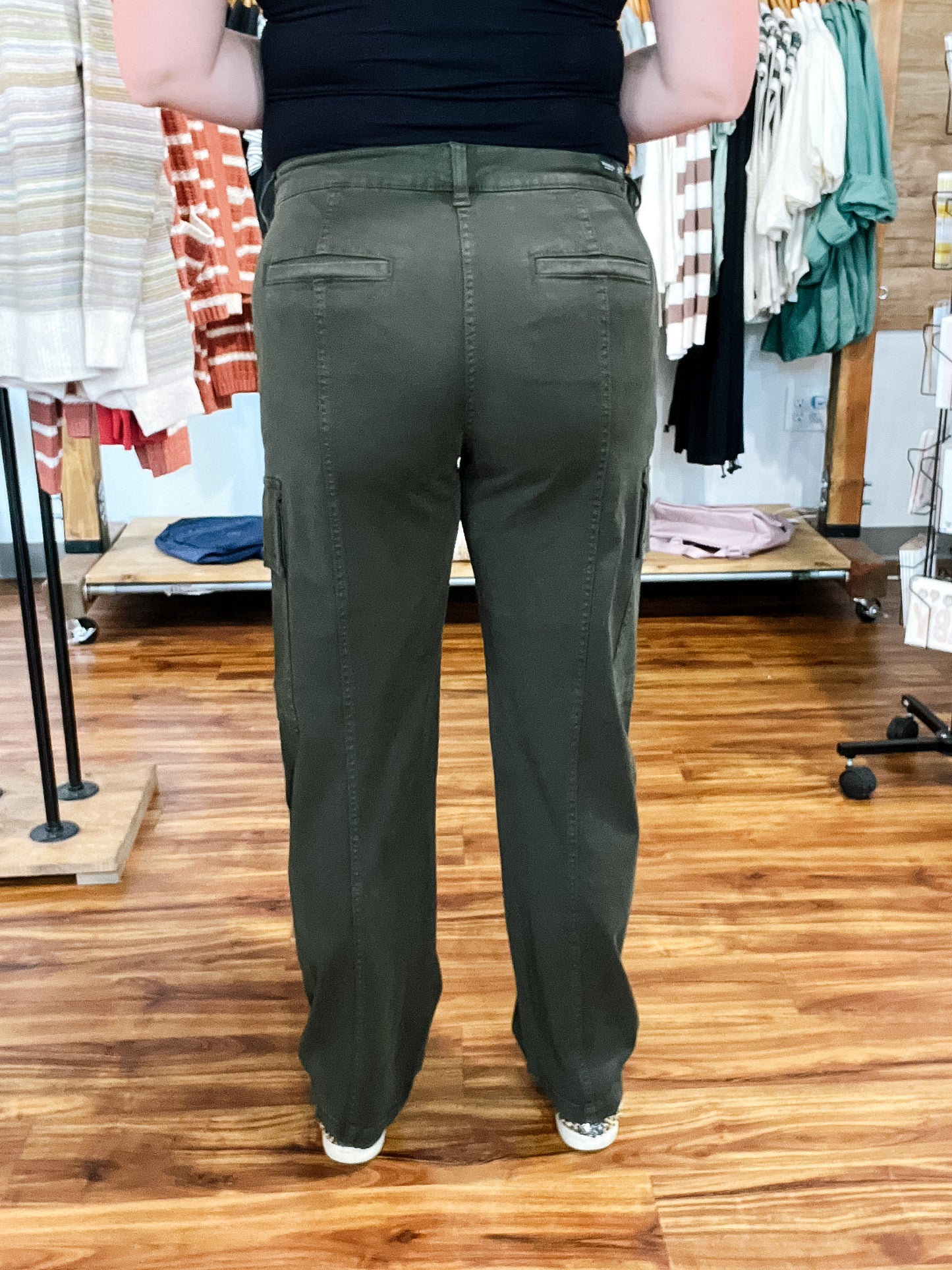 Cargo Hunter Green Straight Leg Pant
