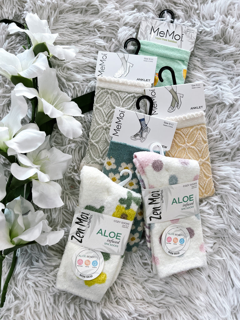 Mint Bellinis Bamboo Crew Sock